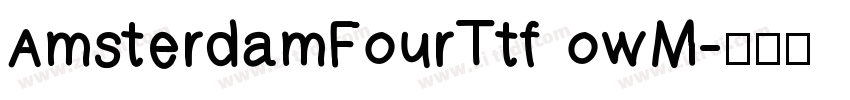 AmsterdamFourTtf owM字体转换